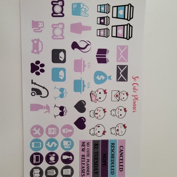 Planner Stickers So Cute Planner Weekly Back To School Stickers New #0371 - Picture 11 of 12